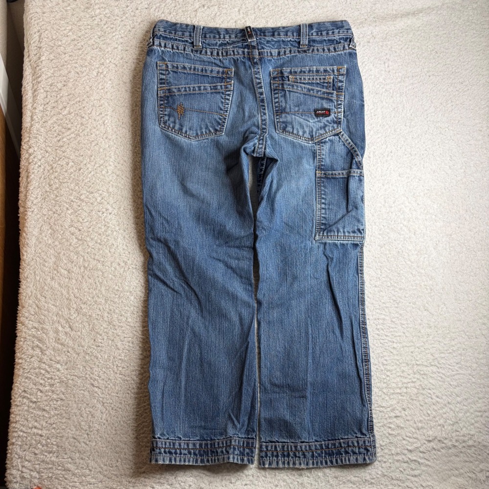 Ariat FR M4 Relaxed Boot Jeans Mens 36x30 (29) Blue Denim Flame Resistant Work